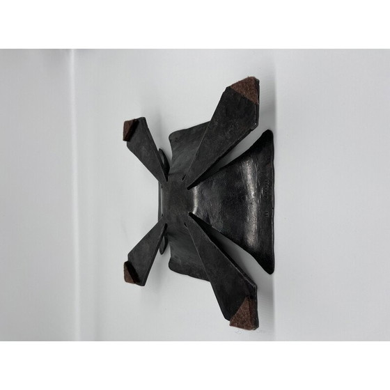 Image 1 of Brutalistischer schmiedeeiserner Kerzenleuchter, 1970