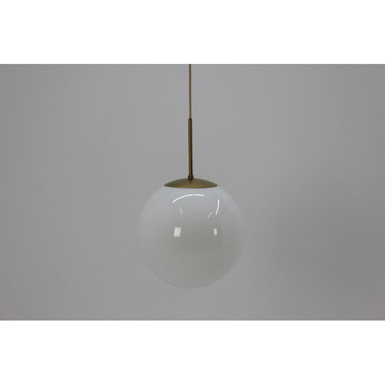 Image 1 of Vintage glas pendelleuchte von Napako