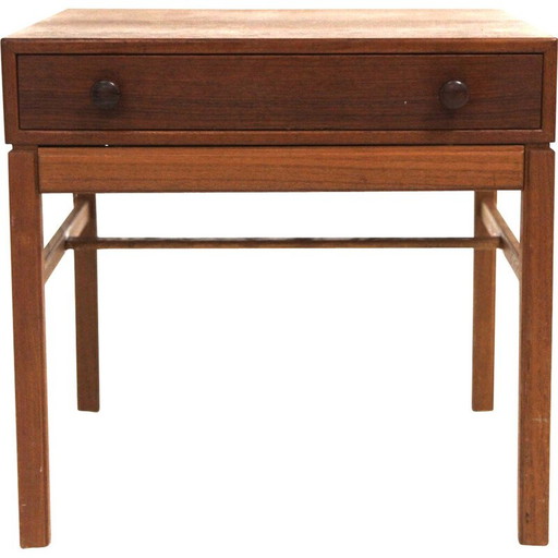 Vintage "Casino" Nachttisch aus Teakholz von Engström und Myrstran für Bra Bohag, Schweden 1960