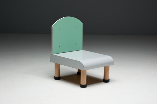 Memphis Stuhl im Stil von Ettore Sottsass, Italien, 1980er Jahre