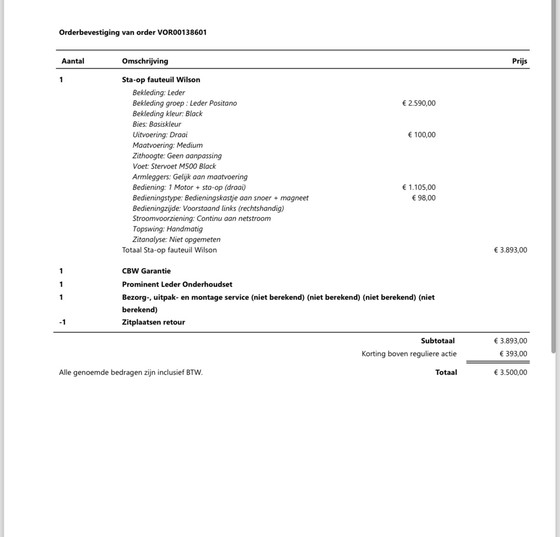 Image 1 of Prominenter Ledersessel