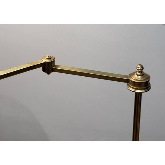 Image 1 of Vintage Leselampe aus Messing mit abnehmbarem Arm, 1940