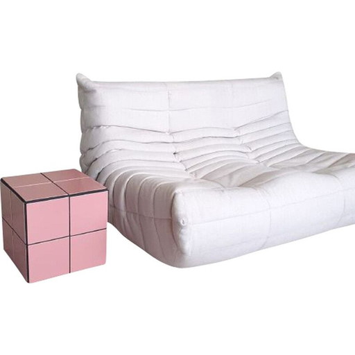 Vintage Kachelsofa Endstück 1980