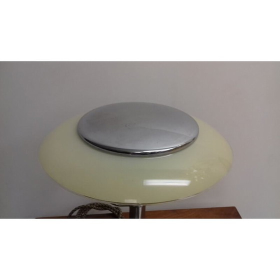 Image 1 of Tischlampe aus Chrom und Glas von Jindřich Halabala, Tschechoslowakei 1935