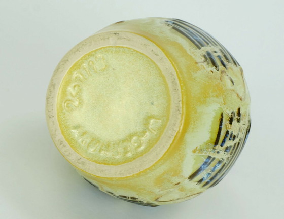 Image 1 of jasba Keramikvase Modell-Nr. 247/18 Tropfglasur Zickzackdekor