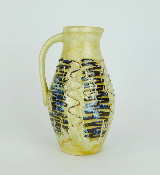 Image 1 of jasba Keramikvase Modell-Nr. 247/18 Tropfglasur Zickzackdekor