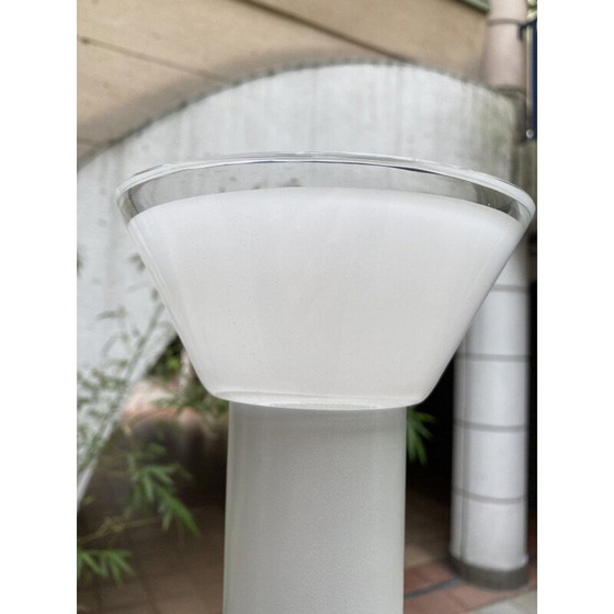 Image 1 of Paar Stehlampen aus lackiertem Metall und Muranoglas von Roberto Pamio, 1980