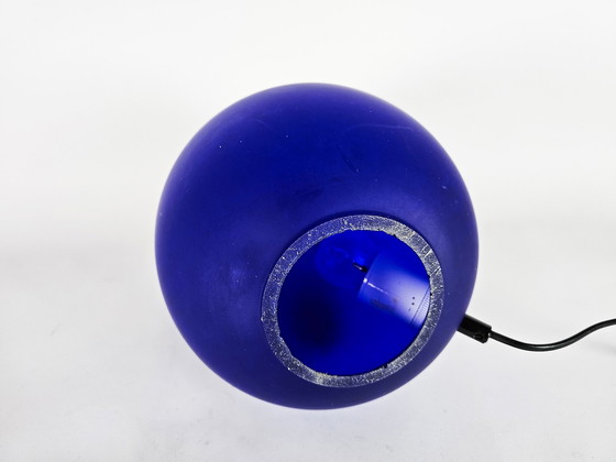 Image 1 of W.L.P. Beleuchtung - Deutschland - Eierlampe - Marmorglas - 80er Jahre