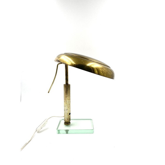 Image 1 of Alte Messing-Tischlampe von Pietro Chiesa für Fontana Arte, 1940