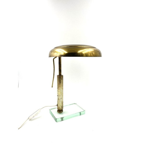 Image 1 of Alte Messing-Tischlampe von Pietro Chiesa für Fontana Arte, 1940