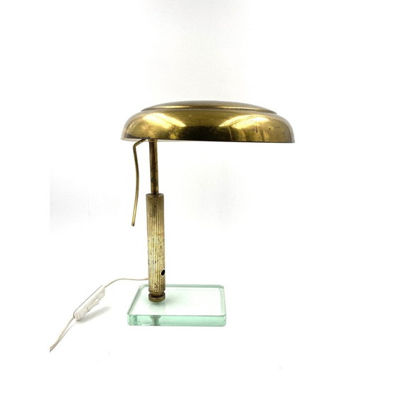 Image 1 of Alte Messing-Tischlampe von Pietro Chiesa für Fontana Arte, 1940