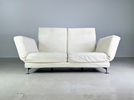 Image 1 of Sofa Couch Brühl Moule Stoff Zweisitzer Daybed Umklappbar