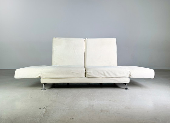 Image 1 of Sofa Couch Brühl Moule Stoff Zweisitzer Daybed Umklappbar