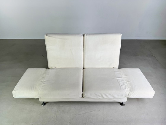 Image 1 of Sofa Couch Brühl Moule Stoff Zweisitzer Daybed Umklappbar