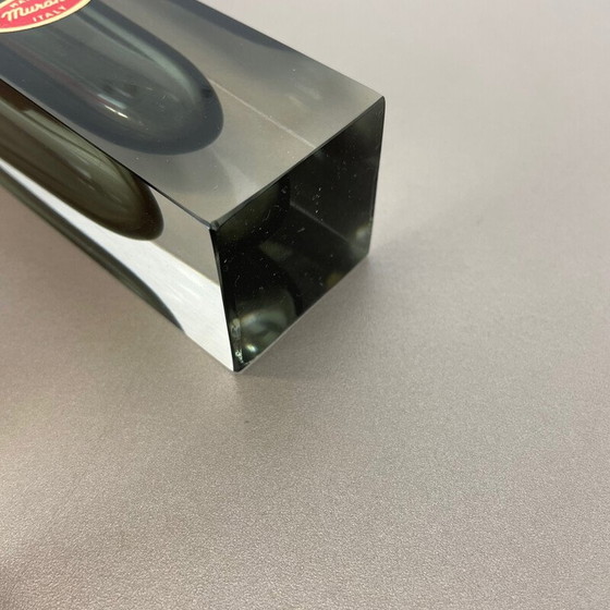 Image 1 of Satz von 3 Vasen aus facettiertem Muranoglas Sommerso von Flavio Poli, Italien 1970er Jahre