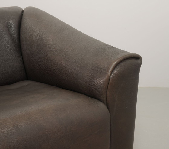 Image 1 of Robuste De Sede Ds47 ausziehbare braun Sadle Leder Loveseat Sofa. Schweiz, 1970S.