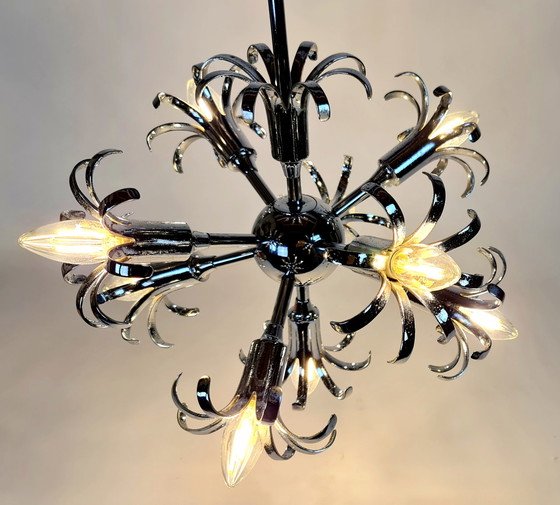 Image 1 of Mid century Modern – Geatano Sciolari – Sputnik – Space Age – Hängelampe – 60er Jahre