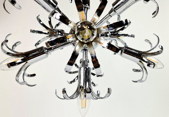 Image 1 of Mid century Modern – Geatano Sciolari – Sputnik – Space Age – Hängelampe – 60er Jahre