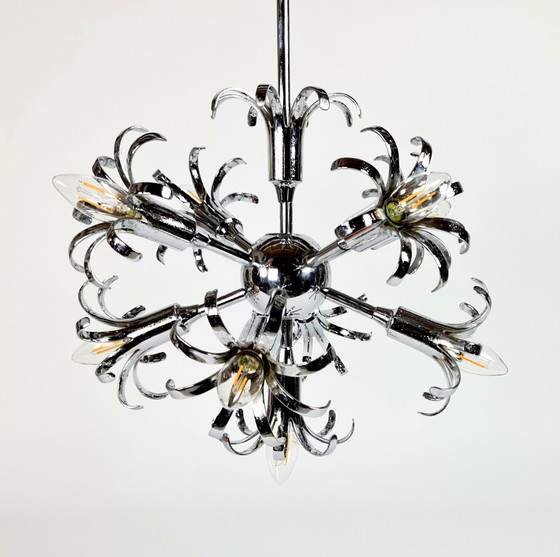 Image 1 of Mid century Modern – Geatano Sciolari – Sputnik – Space Age – Hängelampe – 60er Jahre