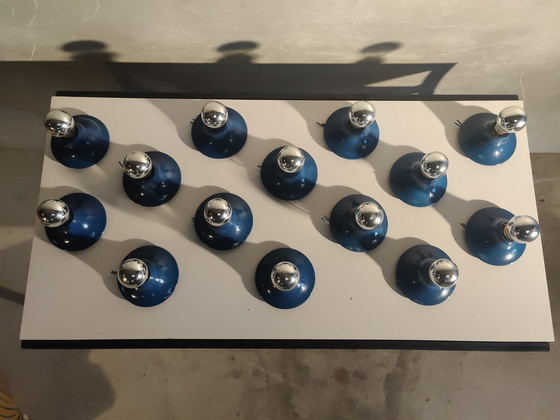 Image 1 of Artemide blaue Deckenspots Modell „Teti“ von Vico Magistretti