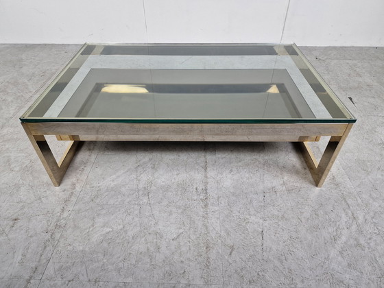 Image 1 of Vintage Belgochrom 23kt Couchtisch