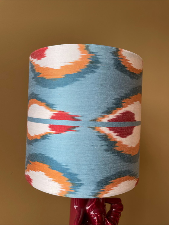 Image 1 of Vintage Damenlampe in Burgunderrot