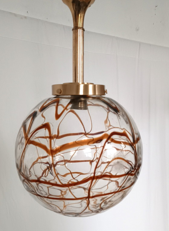 Image 1 of „Große Glaskugellampe des Weltraumzeitalters.“