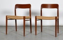 2x Niels Otto Møller Stühle