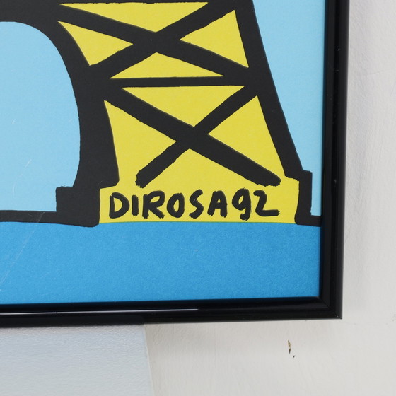 Image 1 of Plakat „Der Mondmann in Paris“ von Hervé Di Rosa, 1990er Jahre