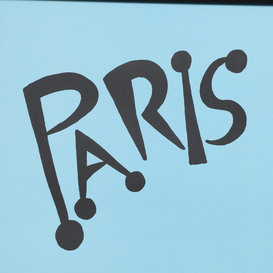 Image 1 of Plakat „Der Mondmann in Paris“ von Hervé Di Rosa, 1990er Jahre