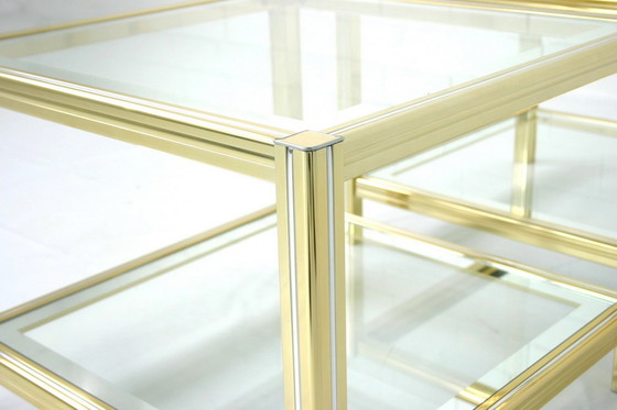 Image 1 of 1 of 2 Italian Hollywood Regency Bi-Color Side Table, Beistelltisch