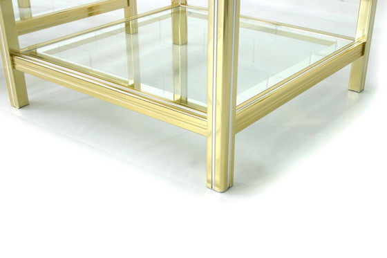 Image 1 of 1 of 2 Italian Hollywood Regency Bi-Color Side Table, Beistelltisch