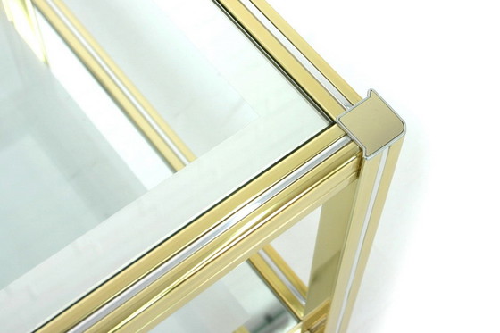 Image 1 of 1 of 2 Italian Hollywood Regency Bi-Color Side Table, Beistelltisch