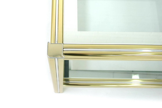 Image 1 of 1 of 2 Italian Hollywood Regency Bi-Color Side Table, Beistelltisch