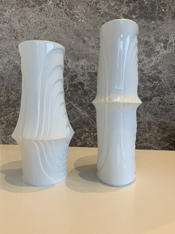 Image 1 of 2x Royal Porzellan Bavaria KPM Swing Vasen