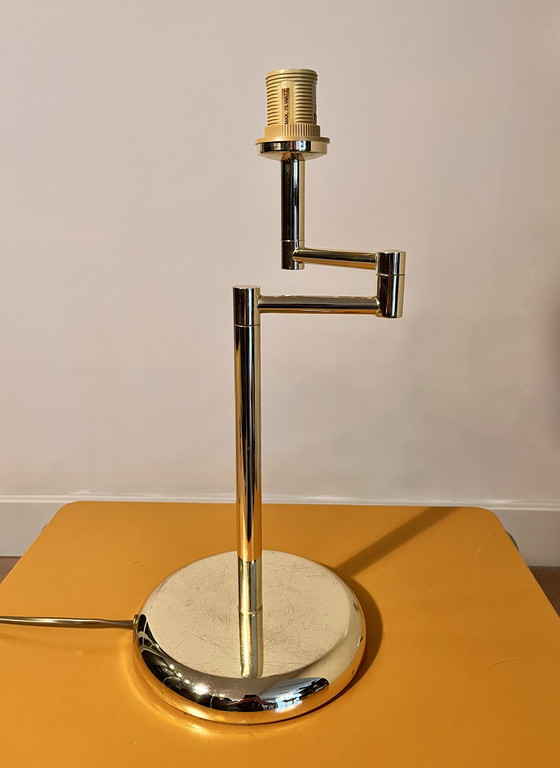 Image 1 of Sölken Messing-Schreibtisch / Hollywood Regency Tischlampe 