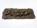 Brutalist Wandrelief aus Bronze mit Pferden