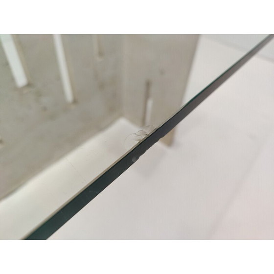 Image 1 of Vintage Tisch aus Travertin und Glas, Italien 1970er