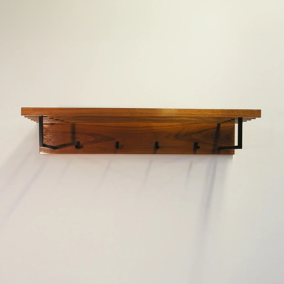 Image 1 of Wardrobe with hat rack, walnut, 1960s