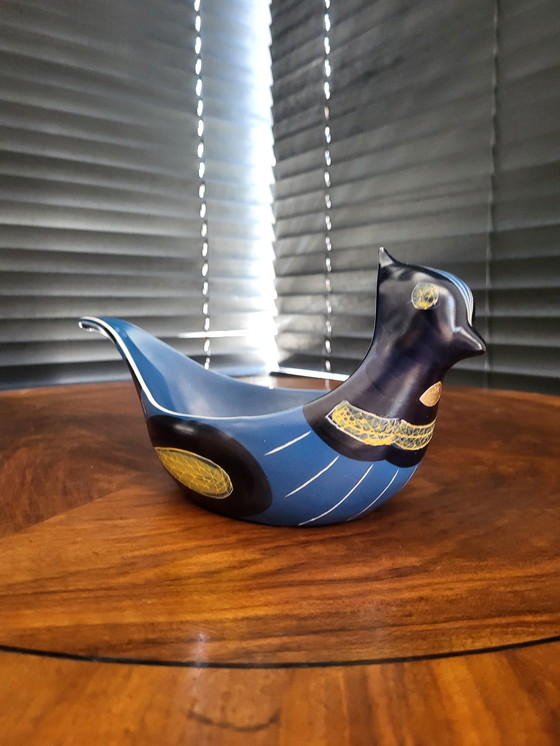Image 1 of Schwedische Designschale in Form eines Vogels, Kurt Nilsson für Jie Gantoft, Keramik, 1950er Jahre