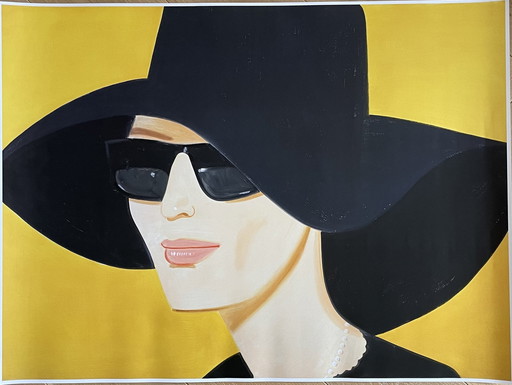 Alex Katz, Black Hat 2, 2010. Urheberrecht Alex Katz/Bildrecht, Wien 2023