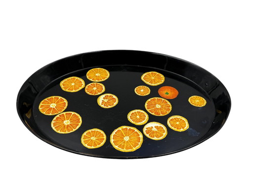 Piero Fornasetti, Orangen-Tablett, Atelier Fornasetti, ca. 1955