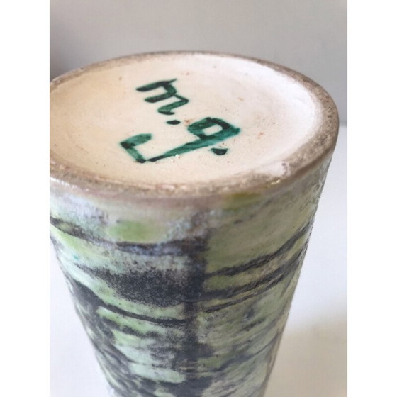 Image 1 of Vintage-Vase aus Keramik mit Schnecke, 1960