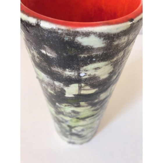 Image 1 of Vintage-Vase aus Keramik mit Schnecke, 1960