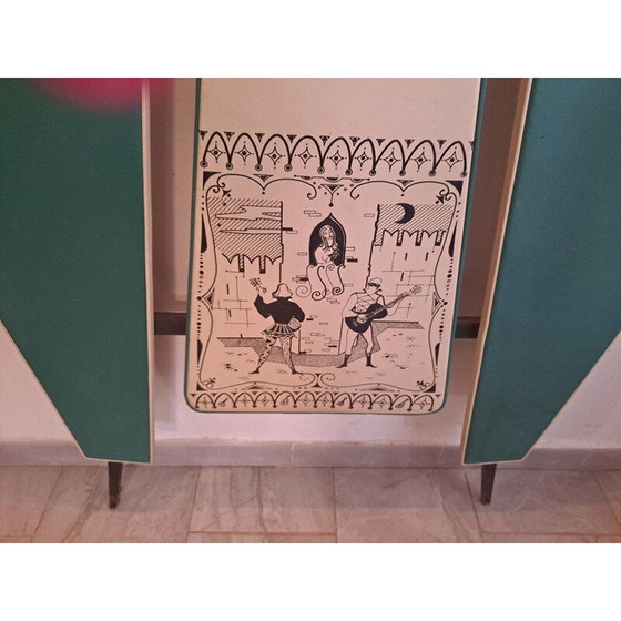 Image 1 of Fabelhafter italienischer Wandgarderobenständer aus der Mitte des Jahrhunderts von Fornasetti Fontana, 1950er Jahre