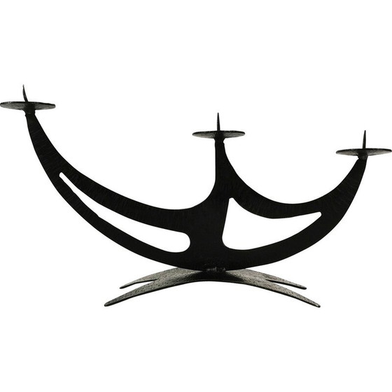 Image 1 of Vintage Metall-Kerzenhalter, Deutschland 1960
