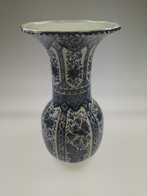 Image 1 of Klassische Delfter blaue Boch-Vase x2