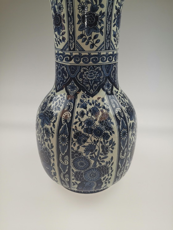 Image 1 of Klassische Delfter blaue Boch-Vase x2