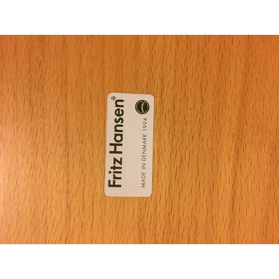 Image 1 of Quadratischer Tisch mit Spanbein aus Eschenholz von Piet Hein Eek für Fritz Hansen, 1970