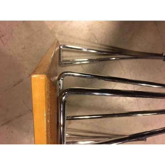 Image 1 of Quadratischer Tisch mit Spanbein aus Eschenholz von Piet Hein Eek für Fritz Hansen, 1970